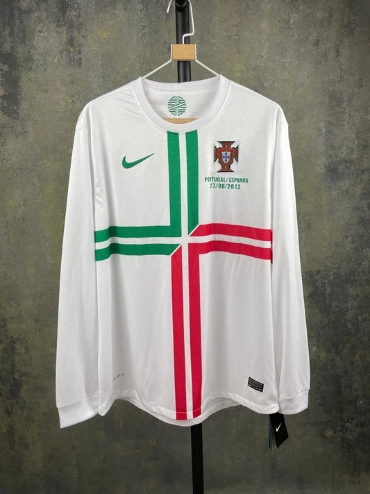 2012 Portugal Away Long Sleeve 1:1 Quality Retro Soccer Jersey