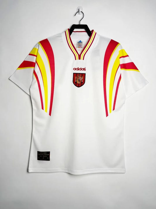 1996 Spain Away Fans 1:1 Quality Retro Soccer Jersey