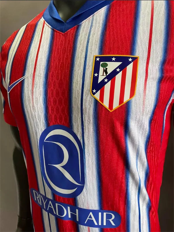 24/25 Atletico Madrid Home Long Sleeve Player 1:1 Quality Soccer Jersey