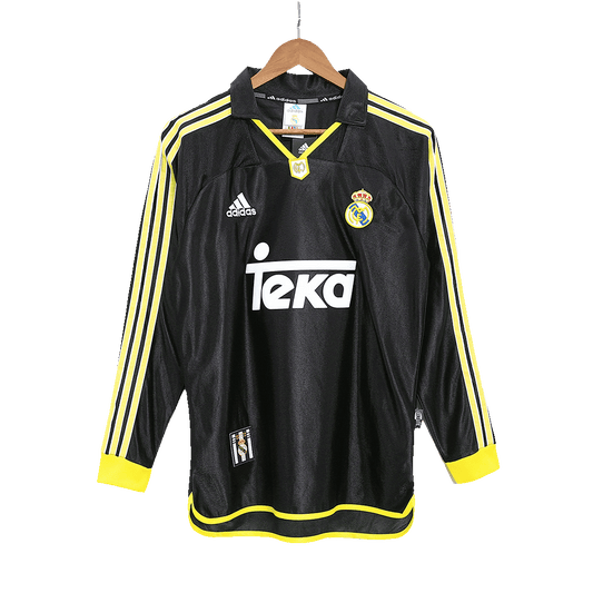 1998-2000 Real Madrid Away Long Sleeve 1:1 Quality Retro Soccer Jersey