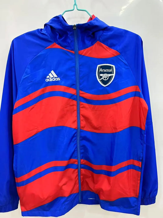 25/26 Arsenal Red and Blue Windbreaker