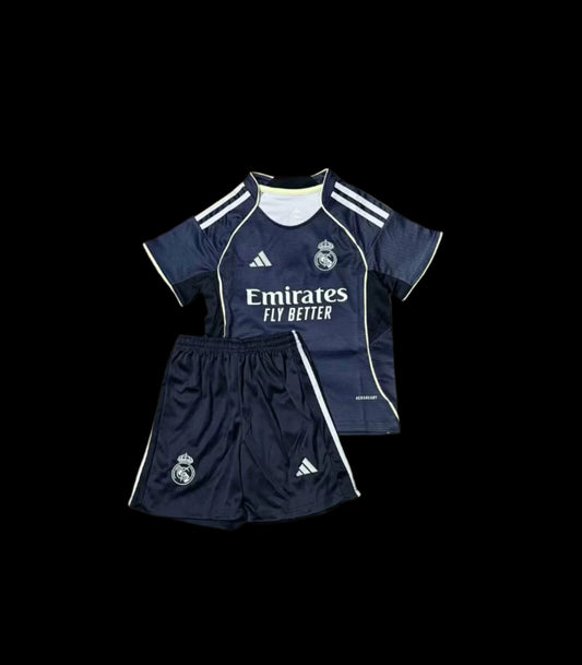 25/26 Real Madrid Away Kids Kits 1:1 Quality Soccer Jersey
