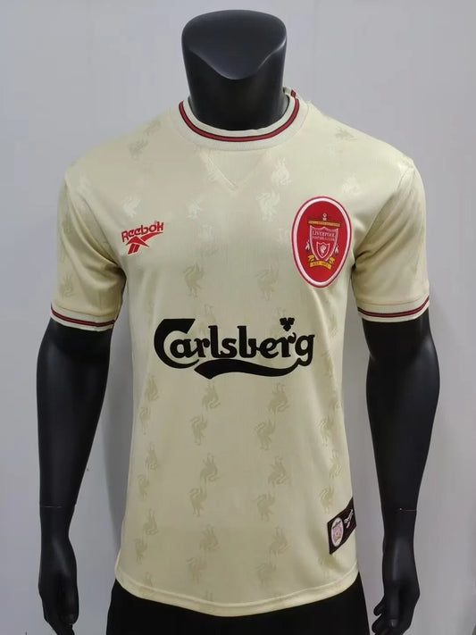 1996-1997 Liverpool Away 1:1 Quality Retro Soccer Jersey