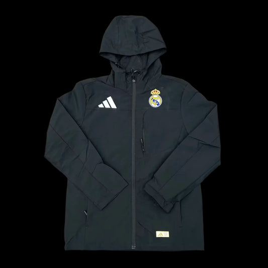 24/25 Real Madrid Black Windbreaker