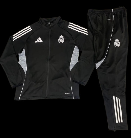 25/26 Real Madrid Black Jacket Tracksuit 1:1 Quality