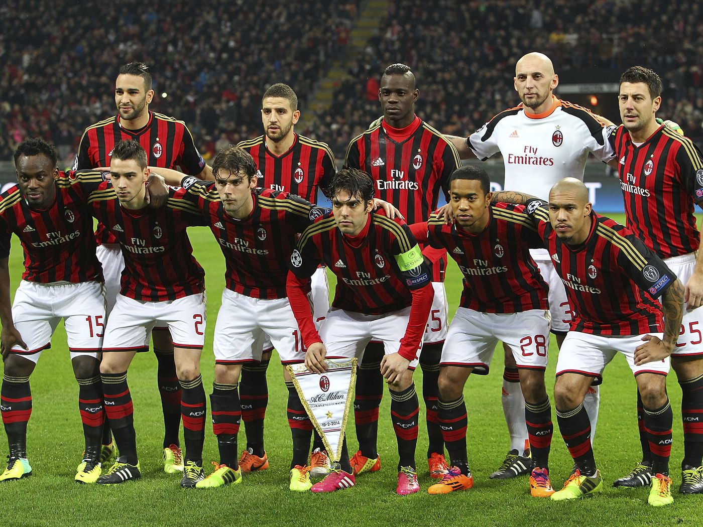 2014/2015 AC Milan Home Fans Retro 1:1 Quality Soccer Jersey
