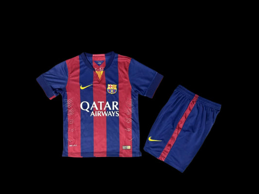 2014/2015 Barcelona Home 1:1 Kids Retro Soccer Jersey