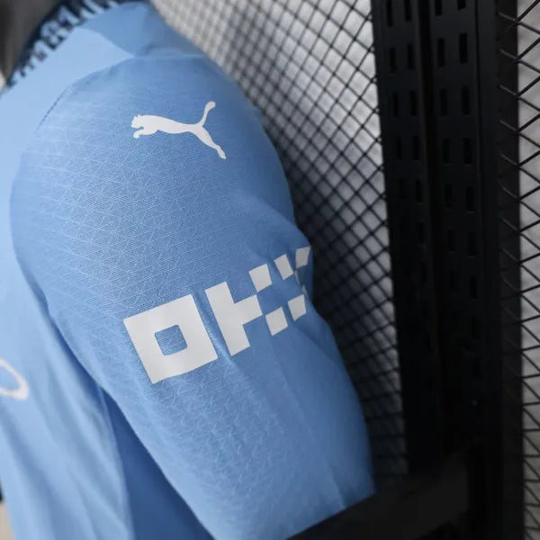 24/25 Manchester City Home Long Sleeve Player 1:1 Quality Soccer Jersey