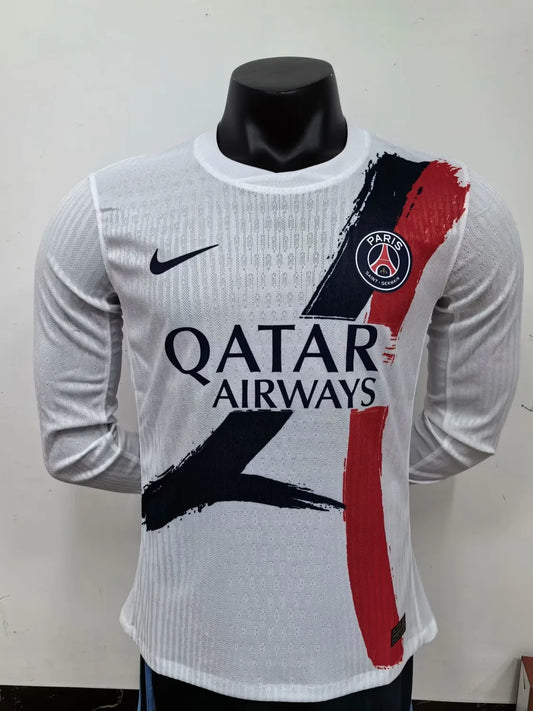 24/25 PSG Away Long Sleeve Player 1:1 Quality Soccer Jersey