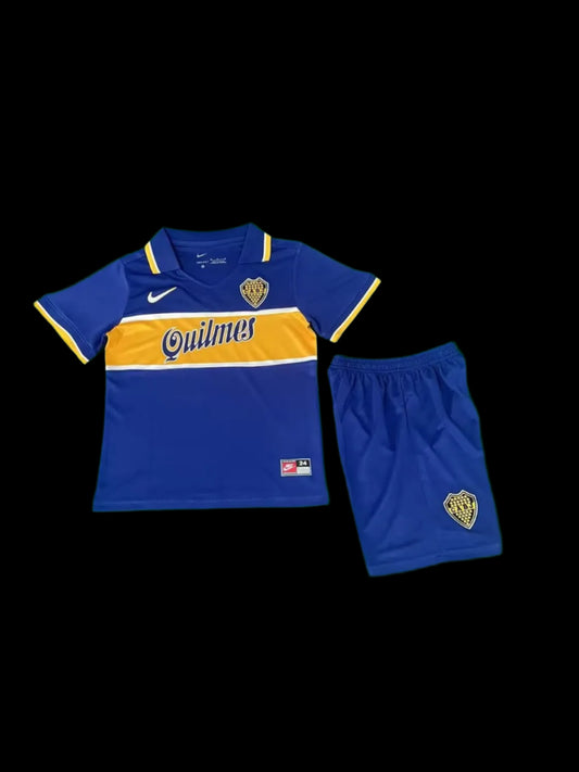 1996/1997 Boca Home 1:1 Retro Kids Soccer Jersey