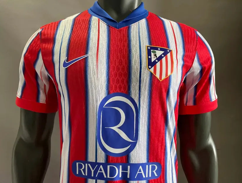 24/25 Atletico Madrid Home Long Sleeve Player 1:1 Quality Soccer Jersey