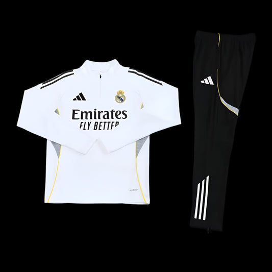 25/26 Real Madrid White 1:1 Quality Training Jersey