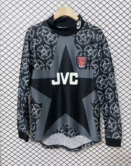 1994/1995 Arsenal Goalkeeper Black (David Seaman) Long Sleeve 1:1 Quality Retro Soccer Jersey