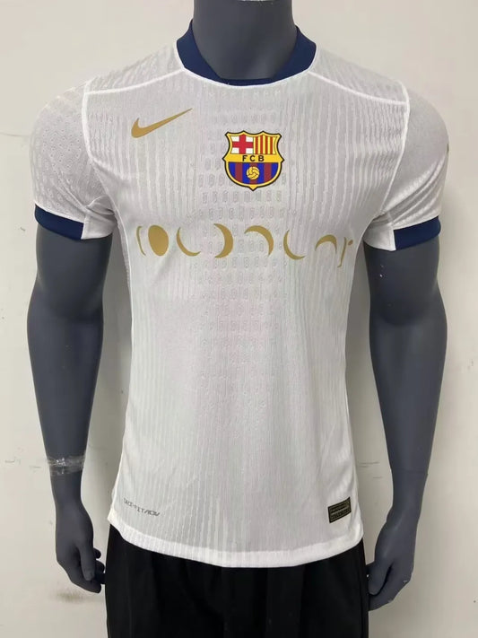 24/25 Barcelona Coldplay Band White Player 1:1 Quality Soccer Jersey