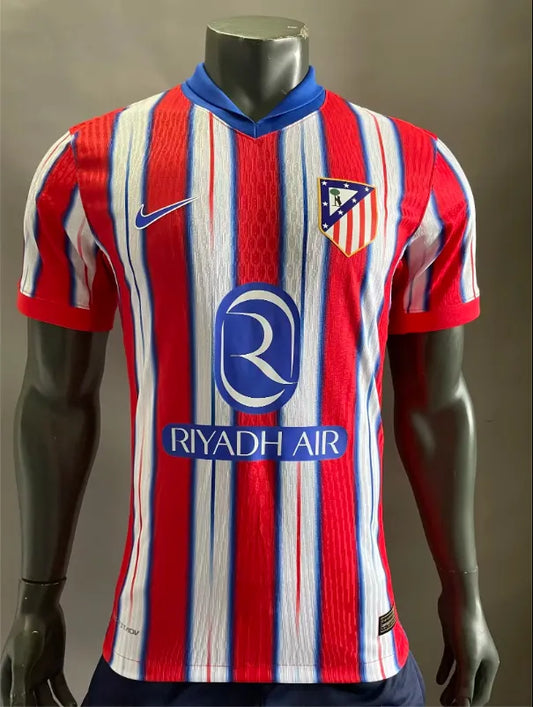 24/25 Atletico Madrid Home Long Sleeve Player 1:1 Quality Soccer Jersey