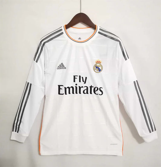 2013/2014 Real Madrid Home Player Long sleeves 1:1 Quality Retro Soccer Jersey