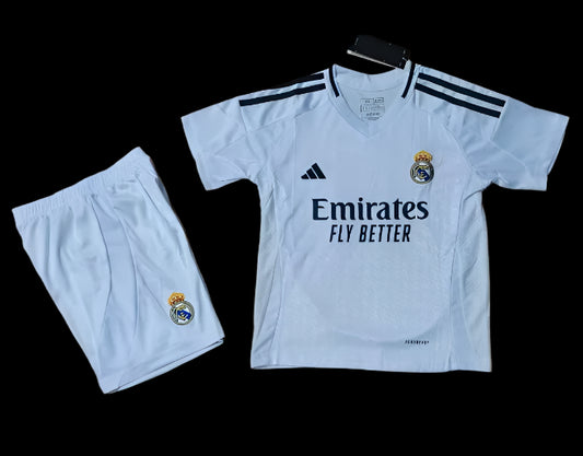 24/25 Real Madrid Home 1:1 Kids Soccer Jersey