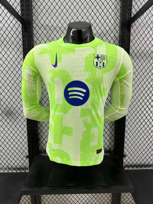 24/25 Barcelona Third Long Sleeved Player 1:1 Quality Soccer Jersey