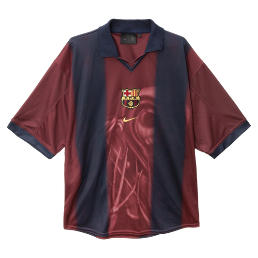 Travis Scott CJ X NIKE X FC BARCELONA RETRO 2000/01 HOME SKELETON JERSEY