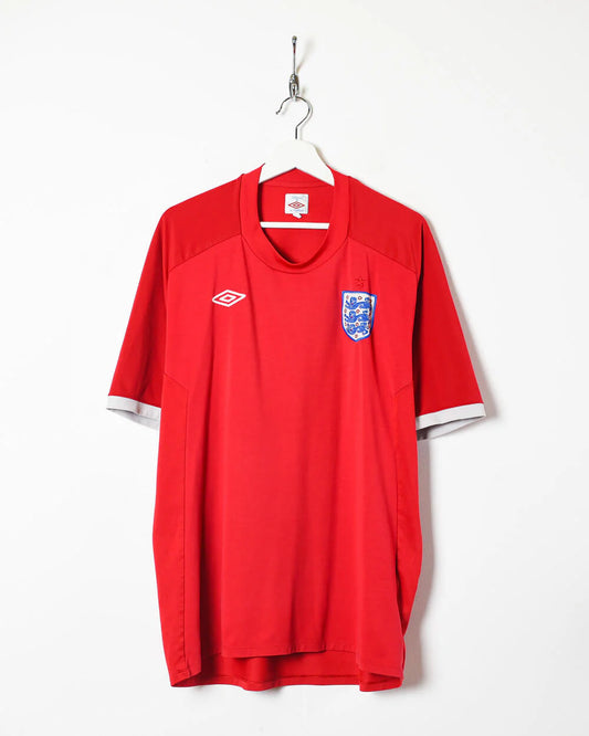2010 England Away Red 1:1 Quality Retro Soccer Jersey