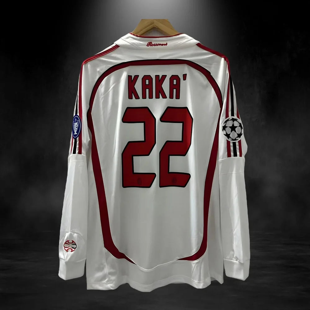 2006/2007 AC Milan Away White 1:1 Quality Retro Soccer Jersey