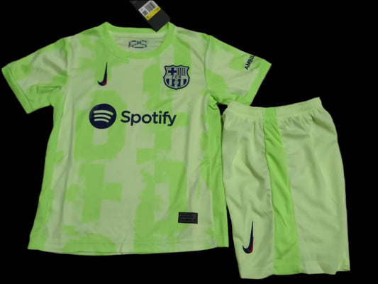 24/25 Barcelona Third Kids Kits 1:1 Soccer Jersey