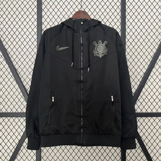 25/26 Corinthians Black Windbreaker
