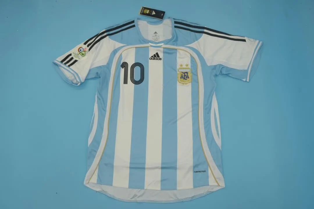 2006/2007 Argentina Home Fans 1:1 Quality Retro Soccer Jersey