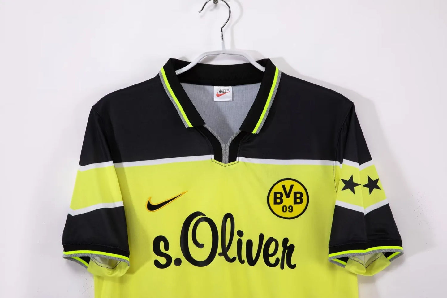 1988 Dortmund Home Yellow 1:1 Retro Soccer Jersey