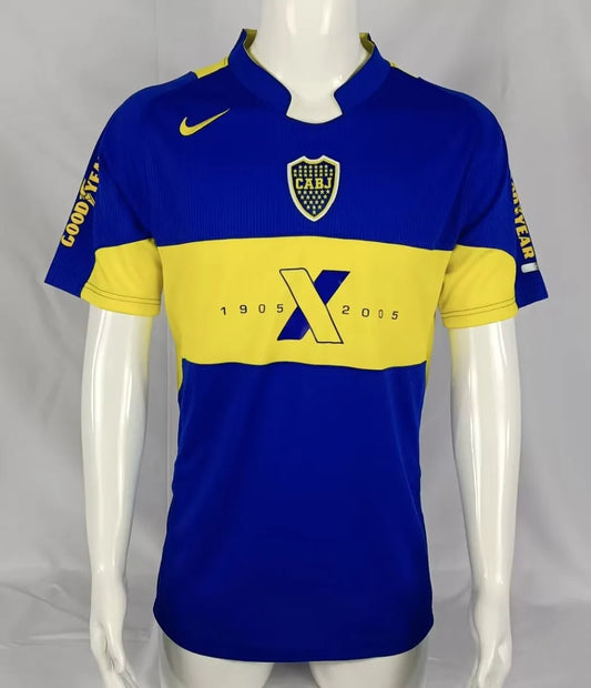 2005 Boca 100th Anniversary Edition Fans 1:1 Quality Retro Soccer Jersey