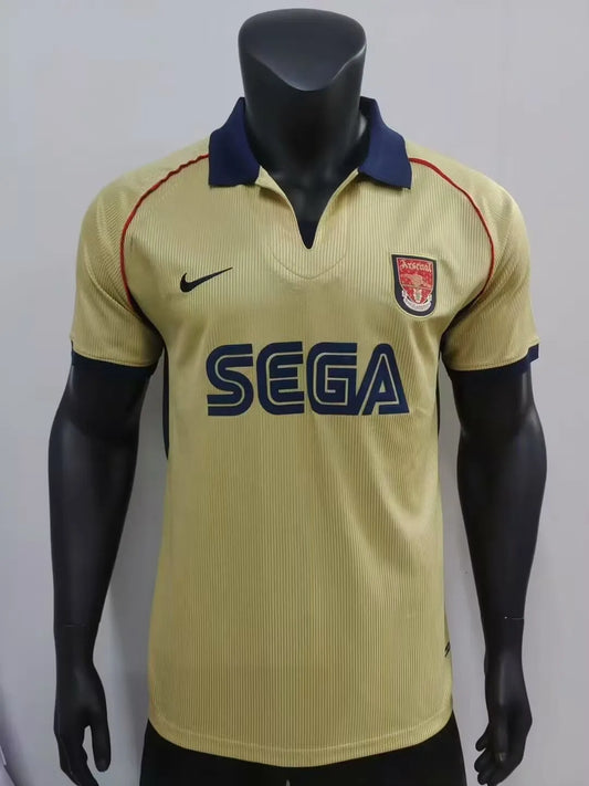 2001/2002 Arsenal Away Fans 1:1 Quality Retro Soccer Jersey
