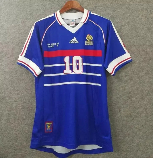 1998 France Home 1:1 Quality Retro Soccer Jersey