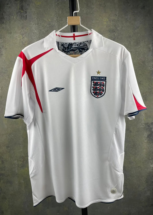 2006 England Home 1:1 Retro Soccer Jersey