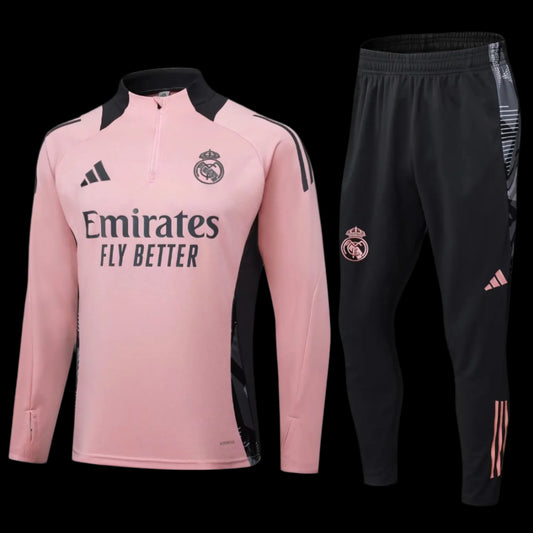 24/25 Real Madrid Kids Pink 1:1 Quality Training Jersey