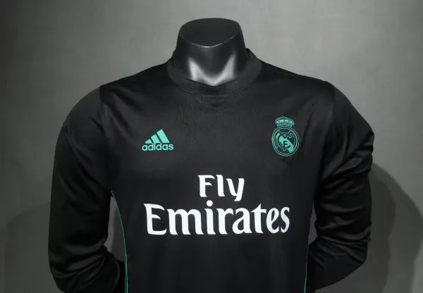2017/2018 Real Madrid Away Long Sleeve Player 1:1 Quality Retro Soccer Jersey