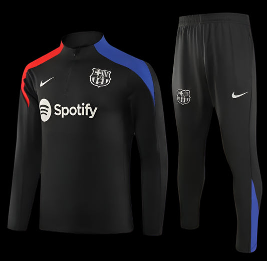 24/25 Barcelona Kids Black 1:1 Quality Training Jersey