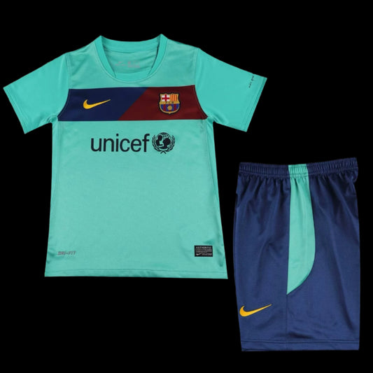 2010/2011 Barcelona Away Kids Retro 1:1 Quality Soccer Jersey
