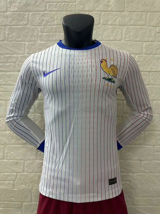 24/25 France Away Player Long sleeve 1:1 Quality Soccer Jersey