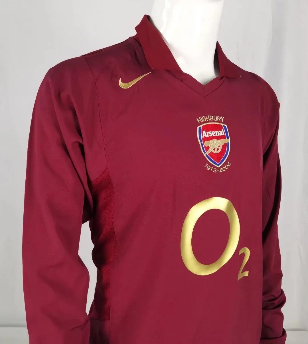 2005/2006 Arsenal Home Long Sleeve 1:1 Quality Retro Soccer Jersey