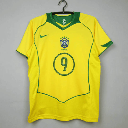 2004 Brazil Home 1:1 Quality Retro Soccer Jersey