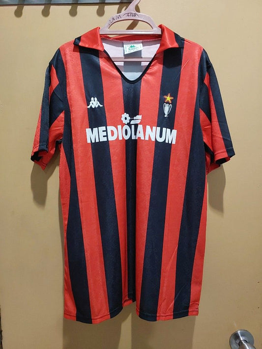 1989/1990 AC Milan Home Fans Retro 1:1 Quality Soccer Jersey