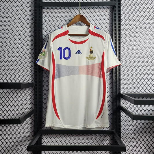 2006 France Away White Fans 1:1 Quality Retro Soccer Jersey
