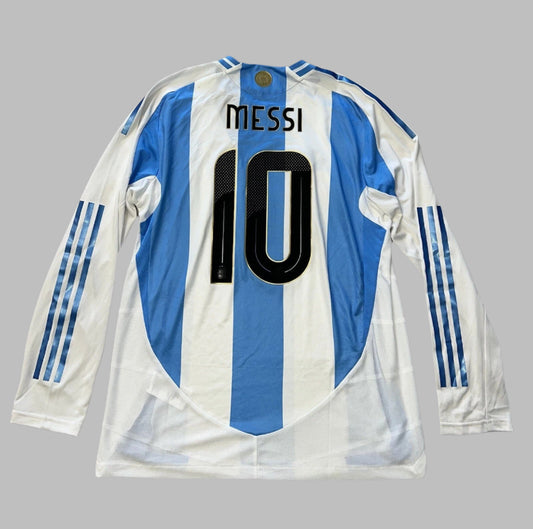 24/25 Argentina Home 3-Stars With FIFA 2022 Player Long sleeve 1:1 Quality Soccer Jersey
