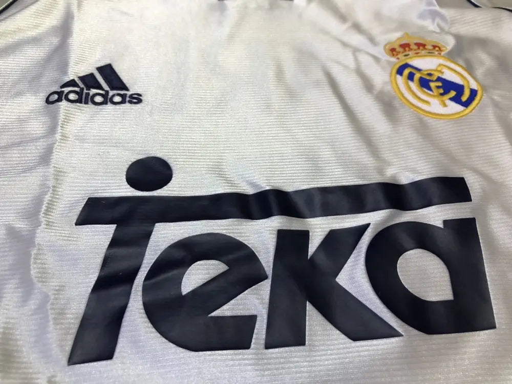 1999/2000 Real Madrid Home Long Sleeve 1:1 Quality Retro Soccer Jersey