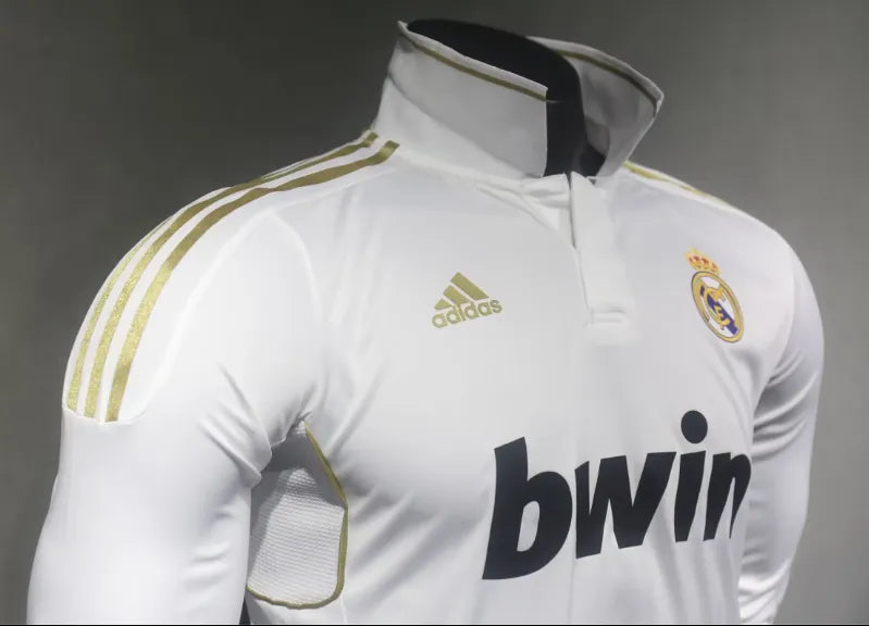 2011/2012 Retro Real Madrid Player Home Long Sleeve 1:1 Quality Soccer Jersey