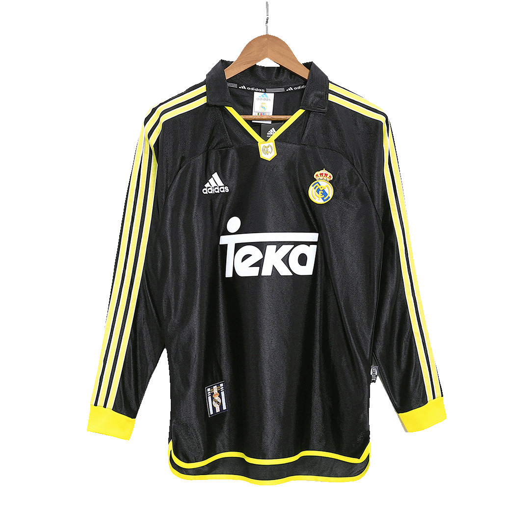 1998-2000 Real Madrid Away Long Sleeve 1:1 Quality Retro Soccer Jersey