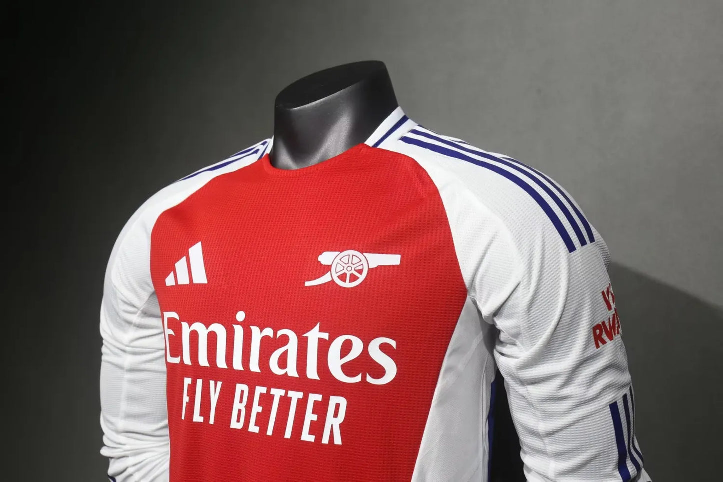 24/25 Arsenal Home Red Long Sleeve Player 1:1 Quality Soccer Jersey