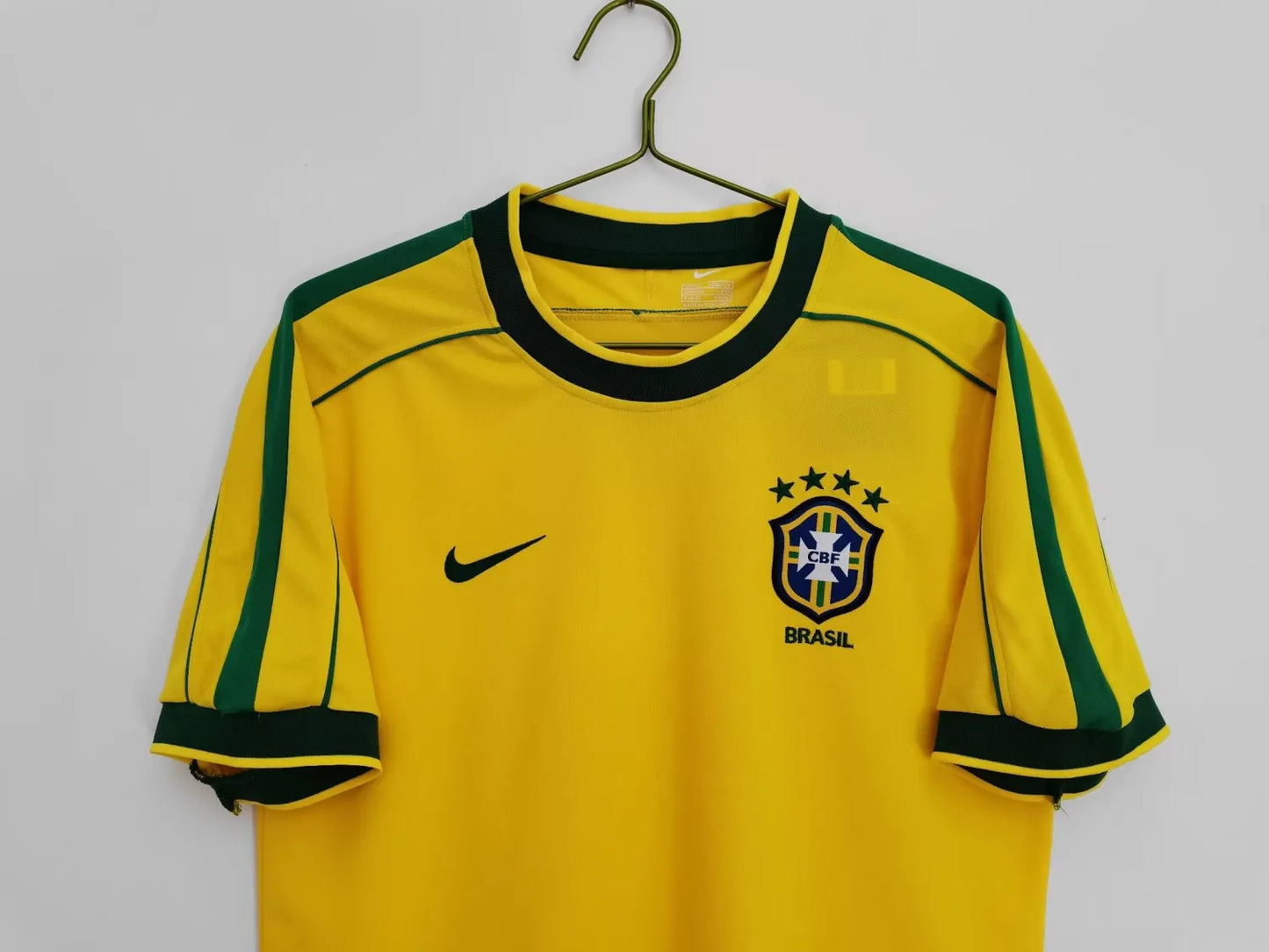1998 Brazil Home Fans 1:1 Quality Retro Soccer Jersey