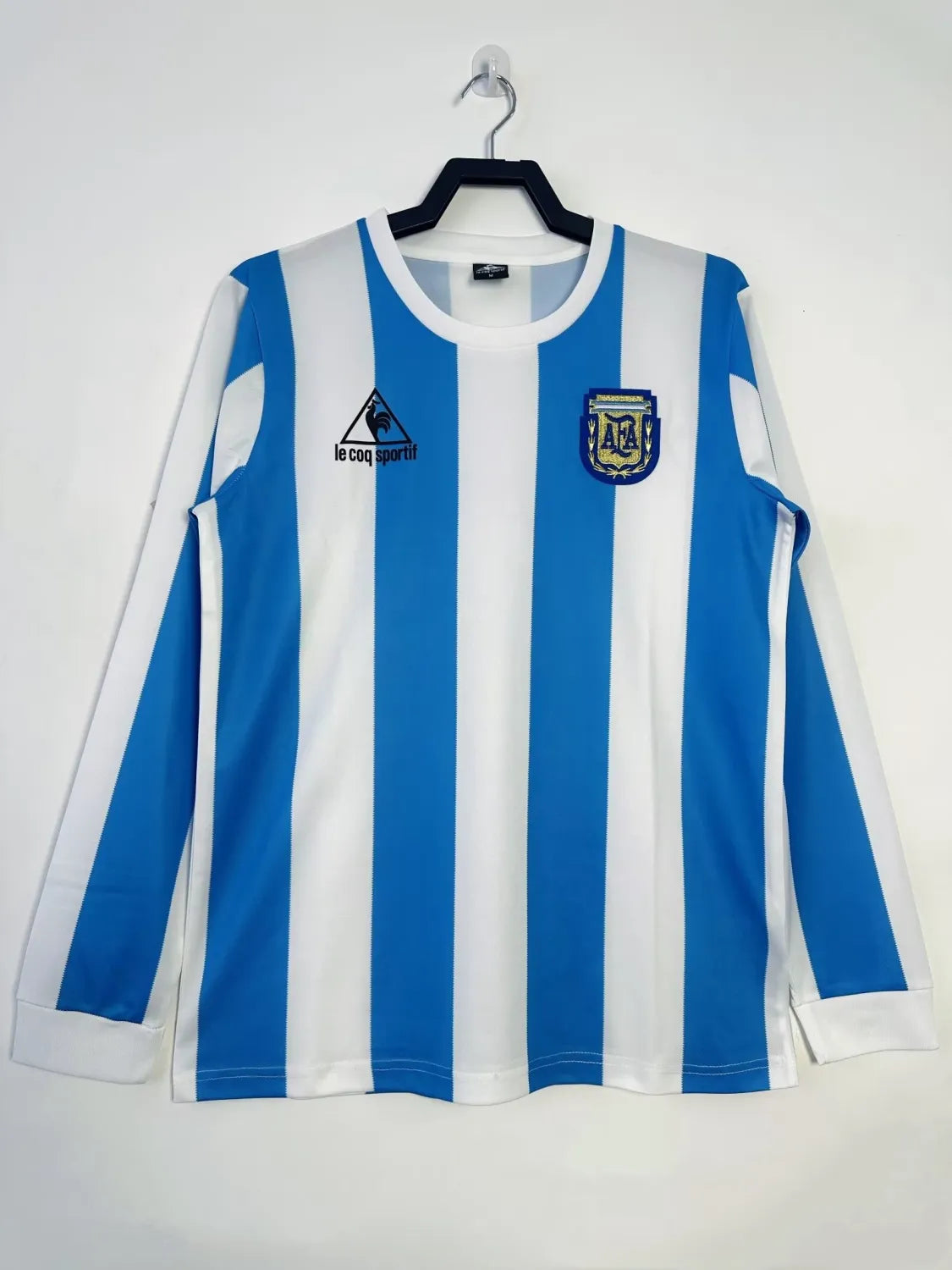 1986 Argentina Home Long Sleeve Retro 1:1 Quality Soccer Jersey