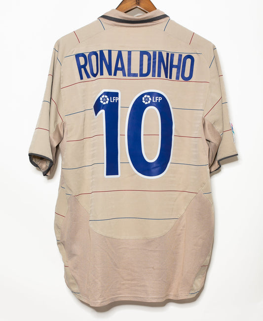 2003/2004 Barcelona Away Fans 1:1 Quality Retro Soccer Jersey